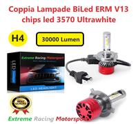 JEEP PATRIOT LAMPADE ERM V13 BILED TOP H4 12V 100W 30000 LM CANBUS ERROR FREE