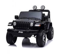 Jeep Rubicon Nero Macchina Elettrica a Batteria Auto Bambini