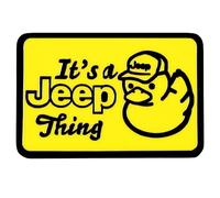 Jeep Spilla da bavero a forma di anatra, con scritta in inglese "It's a Jeep Thing" in smalto giallo, spilla cloisonné da 2,5 cm, prodotta negli Stati Uniti