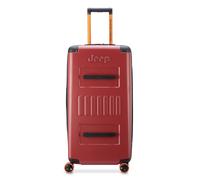 DELSEY PARIS JEEP 107L SUMMIT Valigia 107L 80 cm 5 kg serratura TSA, estensione, custodia per il trasporto, importato ufficiale, rosso, taglia unica, rosso, taglia unica, custodia rigida per il