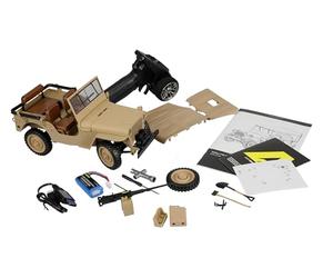 Jeep Willys MB Scale Crawler telecomandato con verricello 4WD 1:14 RTR Sabbia