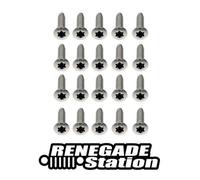 Jeep Wrangler JK 20er Acciaio Inox Viti Torx Cerniera Anteriore Posteriore 07-18