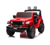 Jeep Wrangler Rubicon Auto Elettrica, Licenza Ufficiale, Telecomando e Luci LED, Rosso
