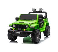Jeep Wrangler Rubicon Auto Elettrica, Licenza Ufficiale, Telecomando e Luci LED, Verde