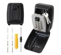 Jeesblsy Cassetta Sicurezza Chiavi, Cassaforte per Chiavi Montata a Parete, Sicurezza con Codice Scatola, Codice 12 Cifre Grande Esterno, per Casa Garage Ufficio