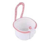 Jeesrt 2027 New Hanging Sink Drain Basket for Kitchen, Faucet Mount Sink Strainer with Self-Cleaning Dump Design for Food Scraps, Fruit Rinsing, Sponge Storage & Kitchen Use (Pink)