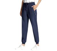 Jeesrt Comfy Pants Women, Comfy Fit Pants for Women Over 50 (Blue Jogger,XXS)