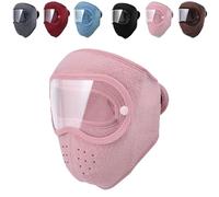 Jeesrt Winter Warm Fleece Windproof High-Definition Goggles (Light Pink)