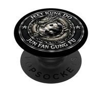 Jeet Kune Do Jun Fan Gung Fu, effetto cromato PopSockets PopGrip Adesivo