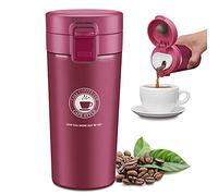 JEEZAO Tazza Termica Viaggio Caffè Thermo Bottiglia Acqua, Borraccia Acciaio Inox,Senza BPA,380ml