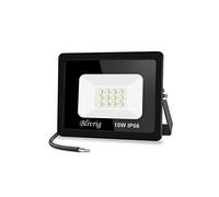 Jefedana Faretto led 10W 3000K Bianco Caldo Fari LED Esterno 1000LM Faretto led da Esterno IP66 Impermeabile Super Luminosa Faro led Luce di Sicurezza Lampada per Giardino, Cortile, Garage, Corridoio