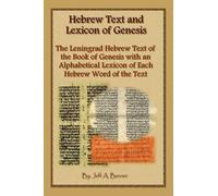 Jeff A Benner Hebrew Text and Lexicon of Genesis (Tascabile)