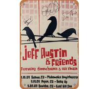 Jeff Austin and Friends, Yonder Mountain String Band- 2009 poster 2 Yonder Mountain String Band, CO retrò metallo stagno cartello vintage 30,5 x 20,3 cm decorazione da parete
