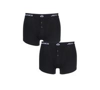 Jeff Banks Uomo 2 Pezzi Plymouth Boxer In Cotone Con Bottone Neri Taglia S-5XL