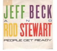 JEFF BECK AND ROD STEWART - PEOPLE GET READY 7 INCH (7" 45) SPANISH CBS 1985