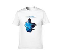 Jeff Beck Rock Guitarist Wired Album Cover Casual Round Neck T Shirt White S