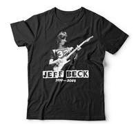 Jeff Beck Tshirt Unisex Yardbirds Vintage Retro Blues Rock Jazz Guitar Black L