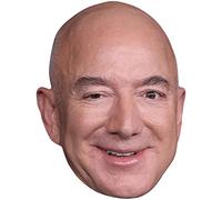 Jeff Bezos (Smile) Maschere di persone famose, facce di cartone