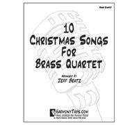Jeff Bratz 10 Christmas Songs For Brass Quartet (Tascabile)
