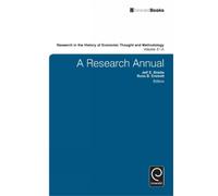 Jeff E. Biddle A Research Annual (Copertina rigida)