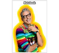 Jeff Goldblum Of Happiness Notebook: Beautifully finished with a glossy cover, this 6” x 9” journal offers 110 lined pages-ideal for jotting down your everyday notes, ideas, and inspirations