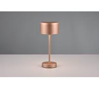 JEFF LAMPADA DA APPOGGIO RICARICABILE METALLO CAFFE' ACCENSIONE TOUCH H. 30CM LED 1,5W 120lm, 3000K DIMMERABILE