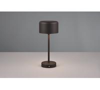 JEFF LAMPADA DA APPOGGIO RICARICABILE METALLO NERO ACCENSIONE TOUCH H. 30CM LED 1,5W 120lm, 3000K DIMMERABILE