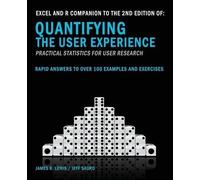 Jeff Sauro Phd Excel and R Companion to the 2nd Edition of Quantify (Tascabile)