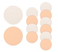 Jeffdad 12 spugne rotonde per trucco, spugnette per cipria per viso, spugnette rotonde in schiuma, per trucco di bellezza, fondotinta e fondotinta, per tutti i tipi di pelle, bagnata e asciutta,