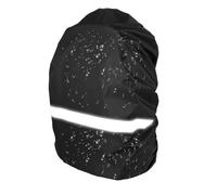 Jeffdad coprizaino impermeabile, Parapioggia per zaino con strisce riflettenti, impermeabile antivento impermeabile per la scuola per la pioggia 26 - 40 l (nero)