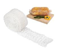 Jeffdad Rotolo di rete per carne, 3.0 m, elastico Rete per Arrosti di Carne per tacchino, prosciutto cottura di salumi, carni e salumi, rete avvolgente, rete da avvolgere per pollame, prosciutto carne