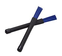 Jeffergarden 15 Spazzole in Nylon per Bacchette per Batteria, 1 Paio di Bacchette Retrattili, Set per Batteria, Tamburo Jazz, con Manico in Gomma, per Musica Country, Folk Pop, Musica New Age,