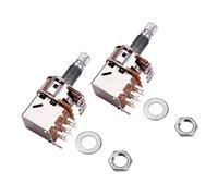 Jeffergarden 2 Pcs Spingere il Potenziometro per la Chitarra Elettrica Switch di Controllo del Tono in Rame con Molla Ad Alta Resistenza per gli Aggiornamenti di Chitarra e Bassi