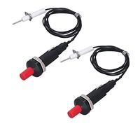 Jeffergarden 2 Pezzi Accenditore 1 Uscita 2, Pulsante di Accensione Filo Ago 1 Metro Guscio in Plastica Ampia compatibilità Stufa a Gas Forno Riscaldatore Camino Barbecue Campeggio