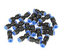 Jeffergarden 20 Pezzi 6mm Parti Pneumatiche Spingere Connettori per Connettore Aria in Plastica con Adesivo a Prova di PTFE Preverniciato Filettato