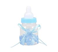 Jeffergarden 24 Pz Bottiglia Baby Candy Box Bottiglie Riutilizzabili Bottiglie Bomboniere Contenitore di Caramelle Dolce per Decorazioni Baby Shower Festa (Blu)