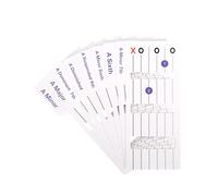 Jeffergarden 56 Carte per Apprendimento Accordi di Chitarra Tabelle di Diteggiatura Codificate a Colori Strumento di Allenamento per Tastiera Portatile Laminata Spessa per Principianti di