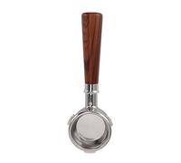 Jeffergarden 58mm Bottomless Portafilter, 3 Ear Design Beech Wood Handle | Portafiltro nudo, visualizza il flusso di estrazione, corpo in acciaio inossidabile, staccabile per la pulizia