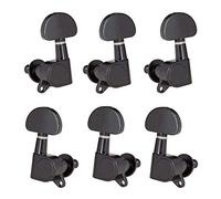 Jeffergarden 6pcs Guitar Machine Heads Knobs String Tuning Suncing Pegs Machine Head Suners per Chitarra Elettrica Folk (BLACK)