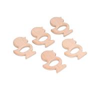 Jeffergarden Accessori per Gioielli, Durevoli Toys da Masticazione di Faggi Salvi per Faggi 5pc per Collane Fai -da -te e Braccialetti per Giocattoli per le Denti