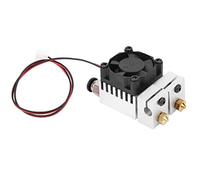 Jeffergarden Accessori per Stampante 3D Kit Estrusore Kit Hot End Ugello Blocco Vulcano Assemblato 2 in 2 Out con Alta Temperatura Alta Precisione di Stampa Tutto Metallo Materiale Alluminio Stabile