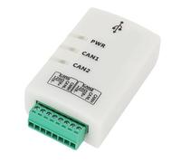 Jeffergarden Analizzatore Bus CAN Dual Channel, Adattatore Convertitore USB CAN con Isolamento e ABS Ignifugo, per Calibrazione Automazione Automotive