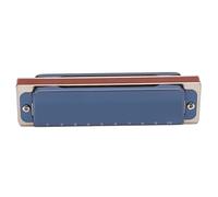 Jeffergarden Armonica a Bocca Diatonica in Metallo a 10 Fori con Chiave C con Scatola per Performance, Principianti, Bambini e Adulti, Blues per Musicisti Professionisti (BLUE)