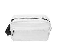 Jeffergarden Borsa da Toilette da Viaggio, Organizer da Appendere in Nylon con 1 Scomparto Principale 3 Tasche in Rete per Uomo e Donna, Borsa da Trucco Portatile per il Bagno (WHITE)