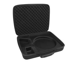 Jeffergarden Borsa Trasporto Satellitare Eva Scatola di Stoccaggio in Schiuma a Doppio Strato per Cavi Adattatore Mini Piatto e Accessori Viaggio per L'alimentazione