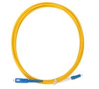 Jeffergarden Cavo Patch in Fibra da LC a SC Monomodale 3 Metri Cavo Patch Ottico in PVC Puntale in Ceramica UPC per Trasmissione Dati di Rete di Comunicazione con Segnale Stabile e Resistenza Alla