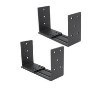 Jeffergarden Clamp/Holder di Bloccaggio delle Porte Regolabili, Arrugginito per Raggio di Acciaio a Carbonio per Cantina Garage