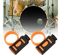 Jeffergarden Clamp/Holder di Controllo per Bacchette, Strumento Ausiliario Rotante con Design Antiscivolo per Batteristi, Ideale per i Principianti per Sviluppare Buone Abitudini (arancione nero)