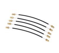 Jeffergarden Coda per Violino, Materiale in Nylon con Connettore a Vite in Ottone, 5 Pezzi per Suonatori di Violino 3/4 4/4