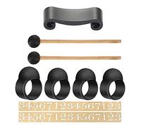 Jeffergarden Comode Custodie in Silicone, Facile da Riporre con Supporto per Bacchette, Set Versatile per Tamburo per Lingua, Maleallettes per